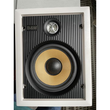 Six, B&W CWM500 in-wall speakers
