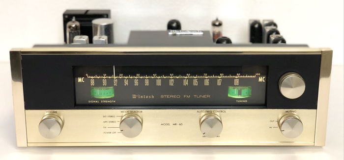 Mcintosh MR 65 Gold Face Vacuum Tube FM Stereo TUNER R...