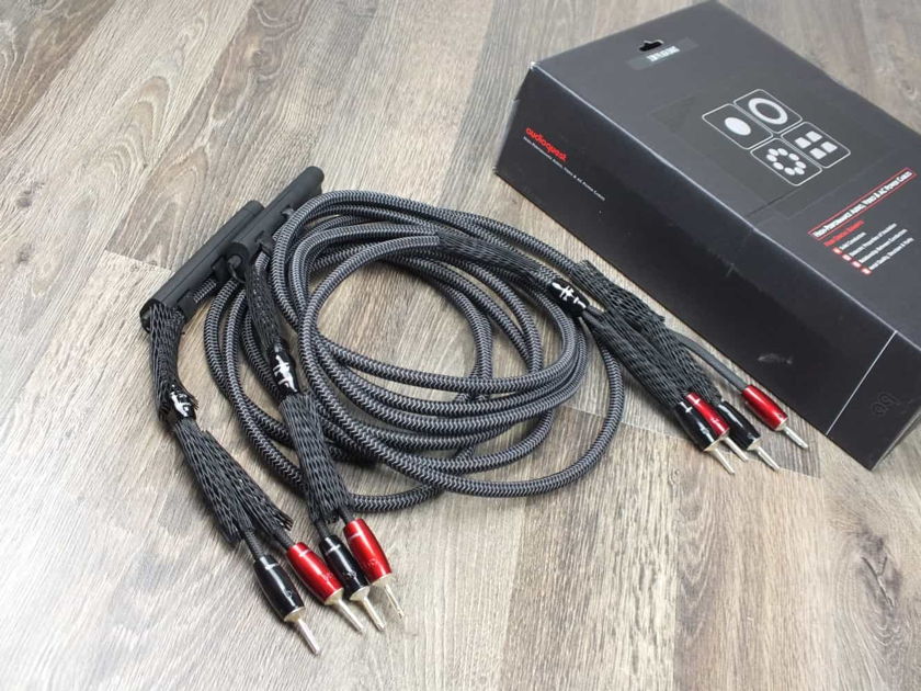 AudioQuest AG-4 full silver highend audio speaker cables 3,0 metre