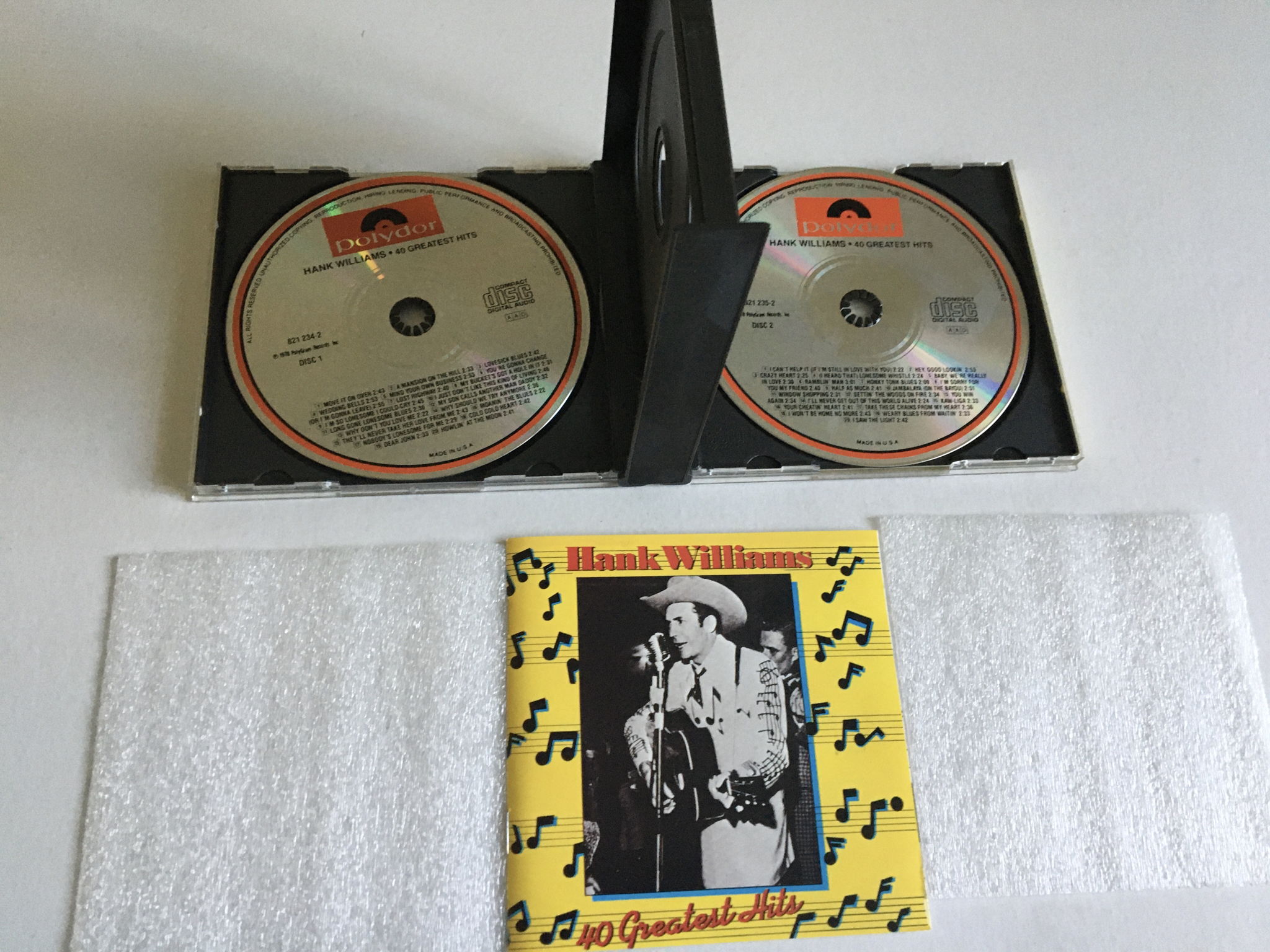 Hank Williams  40 greatest hits double cd 2