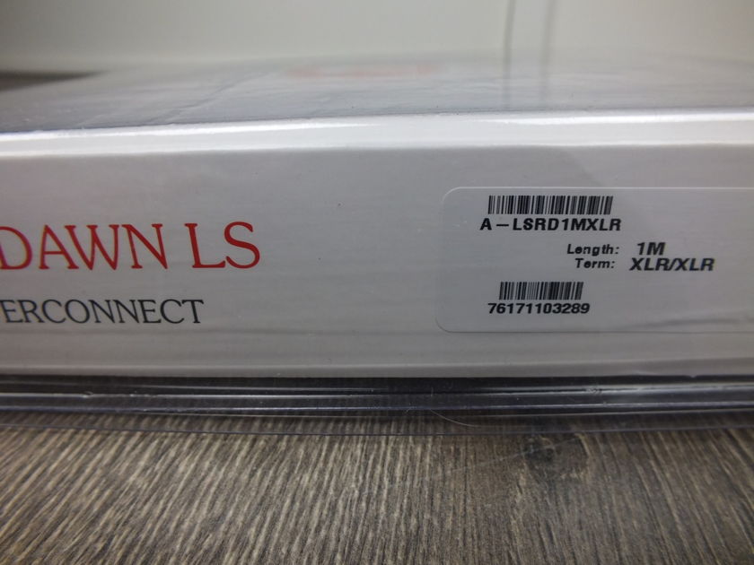 Nordost Leif Red Dawn interconnects XLR 1,0 metre BRAND NEW