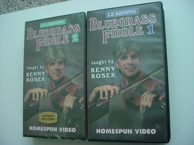 Learning Blue Grass Fiddle 1 & 2 vhs tapes - Kenny Kose...