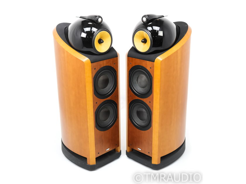 B&W Nautilus 802 Floorstanding Speakers; N802; Cherry Pair (41684)