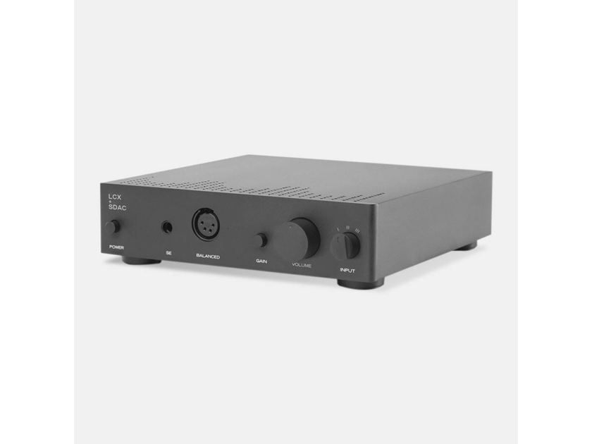 Massdrop LCX + SDAC Headphone Amplifier / DAC; Liquid Carbon Black; D/A Converter (New) (20427)