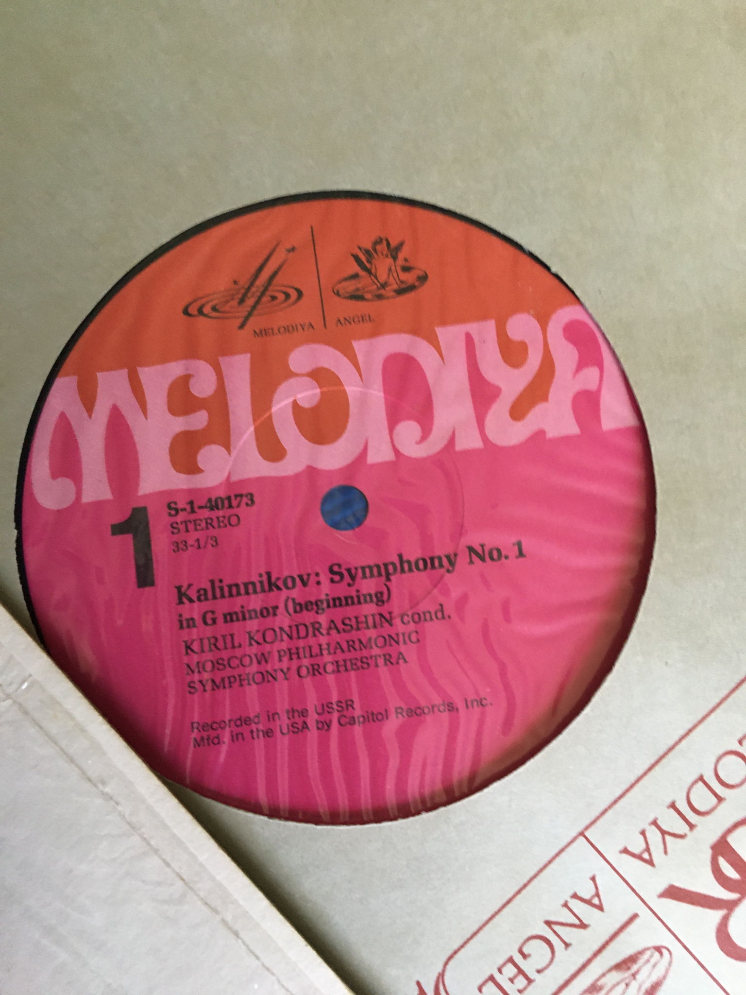 Kalinnikov 2 symphony no1 in G minor Lp records  Moscow... 5