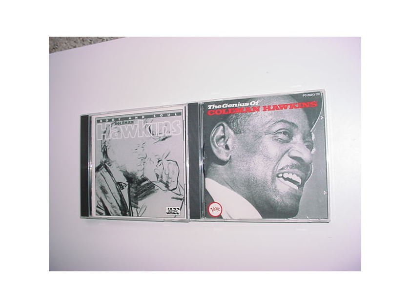 JAZZ Coleman Hawkins 2 cd's the genius of and body and soul