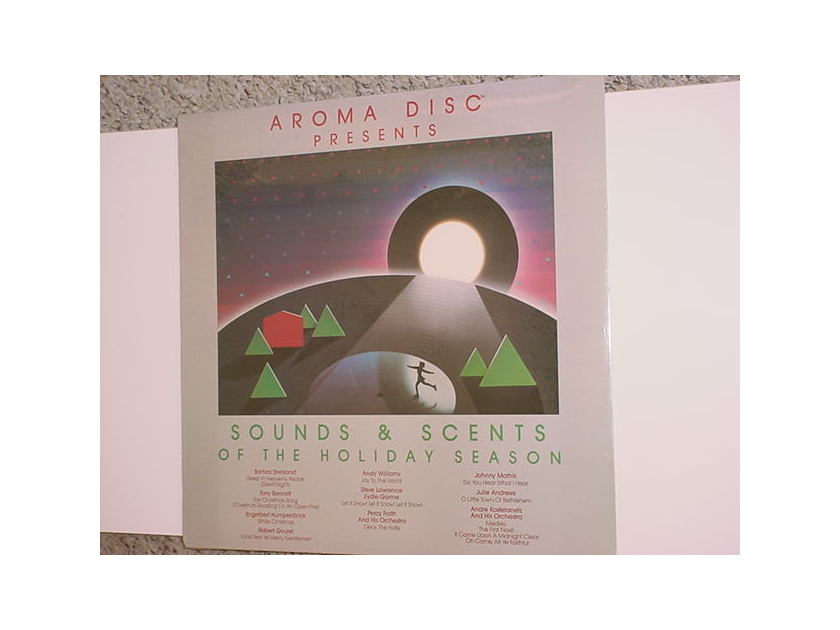 SEALED Aroma Disc presents - sounds & scents of the holiday season  lp record 1984 CBS Inc