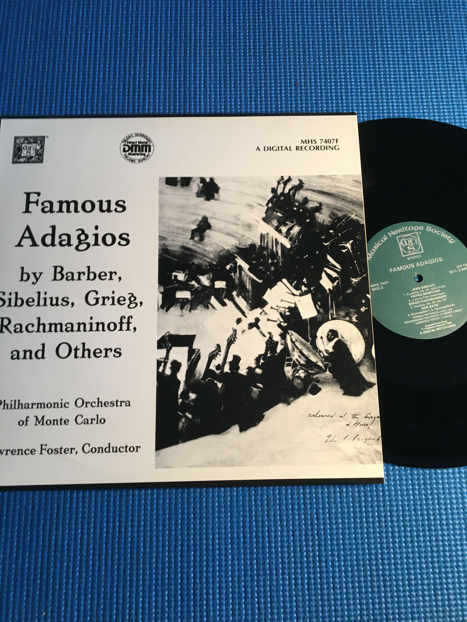 MHS 7407f DMM digital famous Adagios Lp record  By barb...