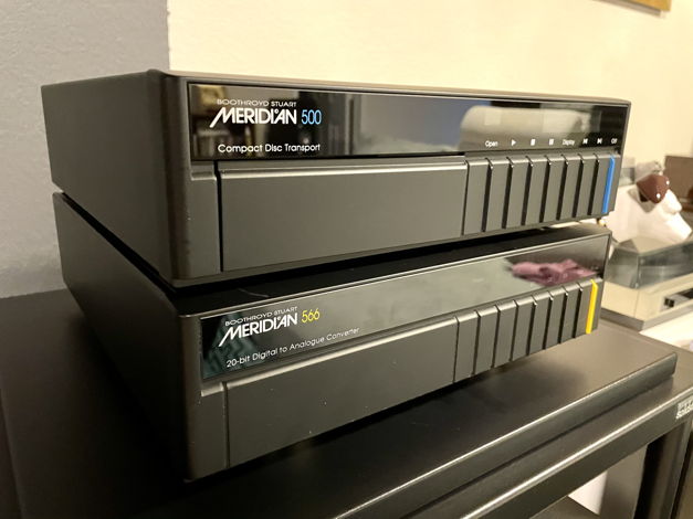Meridian 500 MKII CD Transport + 566 24 Bit DAC With MS...
