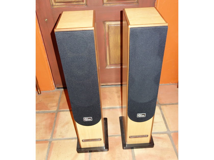 Cary Audio Q5er Prototype Hand built Maple  Floor Standing Speakers