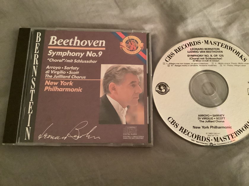 Leonard Bernstein CBS Masterworks Records CD  Beethoven Symphony No. 9