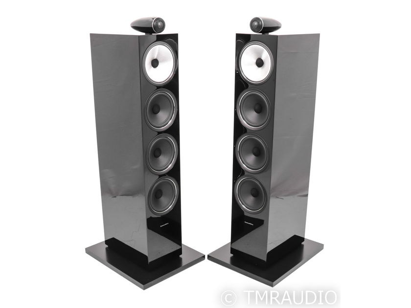 B&W 702 S2 Floorstanding Speakers; Gloss Black Pair; 702S2 (45941)