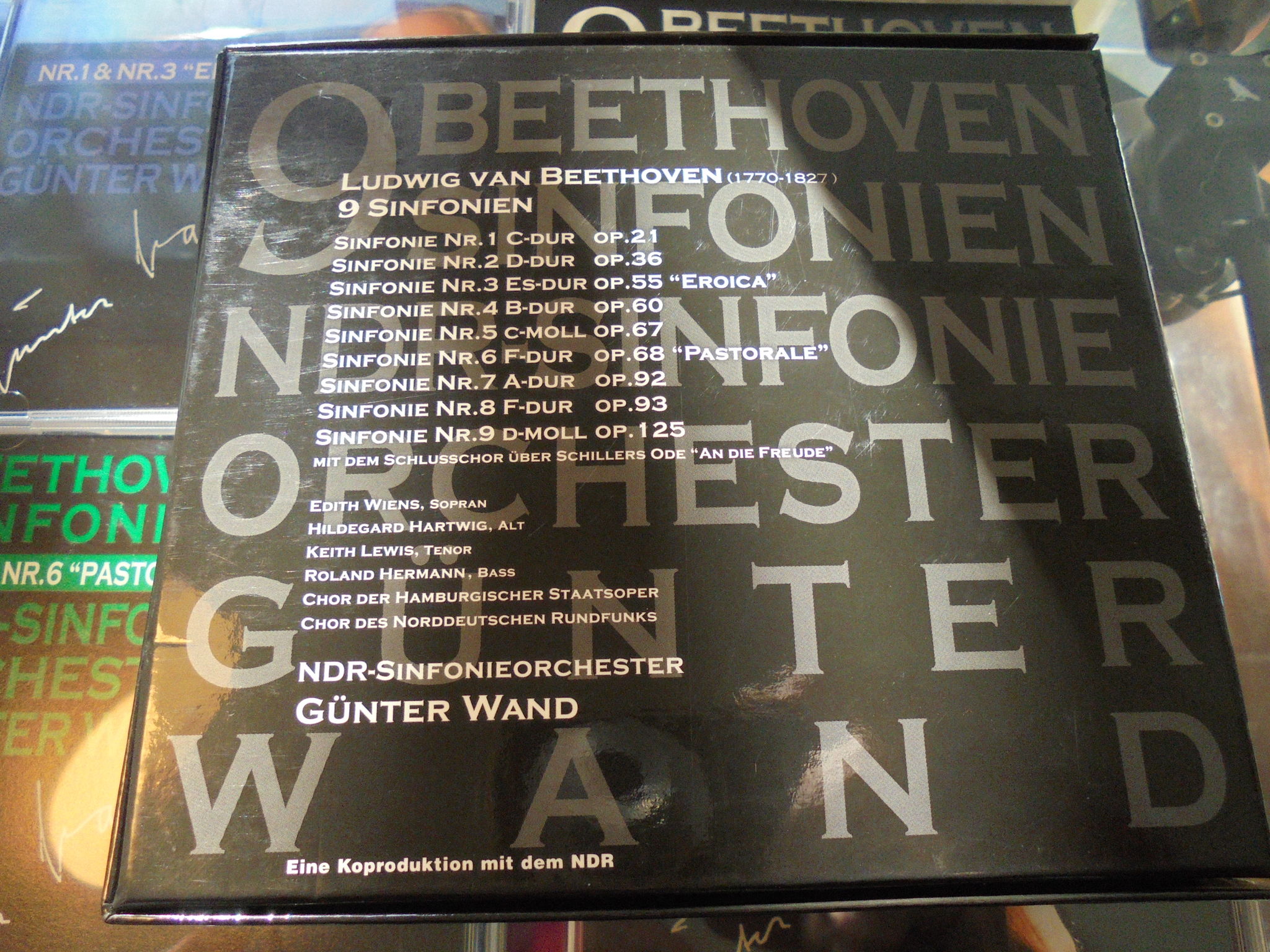 BEETHOVEN 9 SYMPHONIES GUNTER WAND 5 SACD DISC BOX SET 2