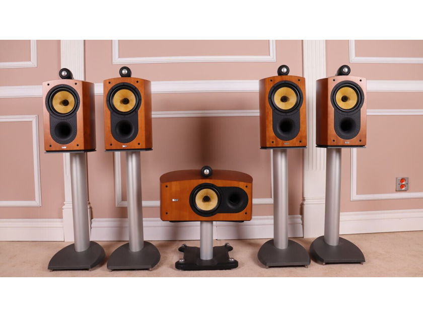 B&W Bowers Wilkins Nautilus 805 (HTM2) with Stands 5.0 Speakers Set