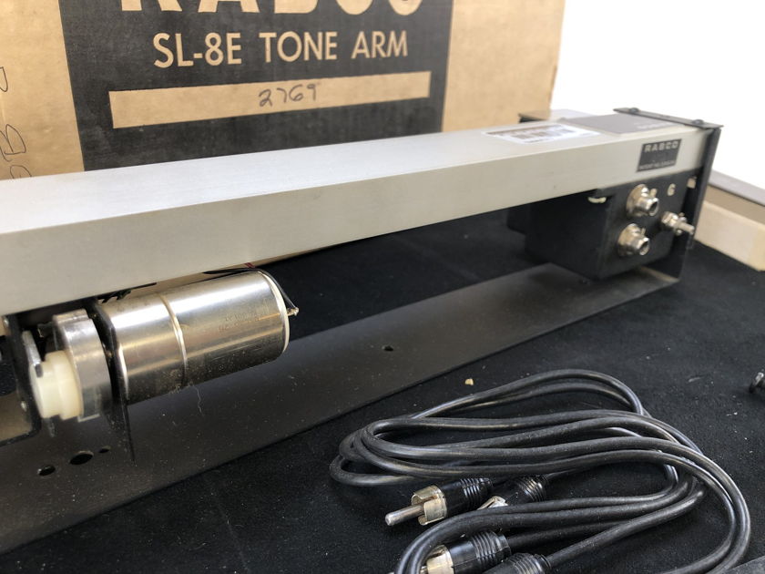 Rabco SL-8E Tangential Tonearm in Box - Complete - Tested with Extras