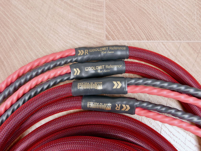 Audiomica Laboratory Red DOLOMIT Reference highend audio speaker cables 3,0 metre NEW - official dealer