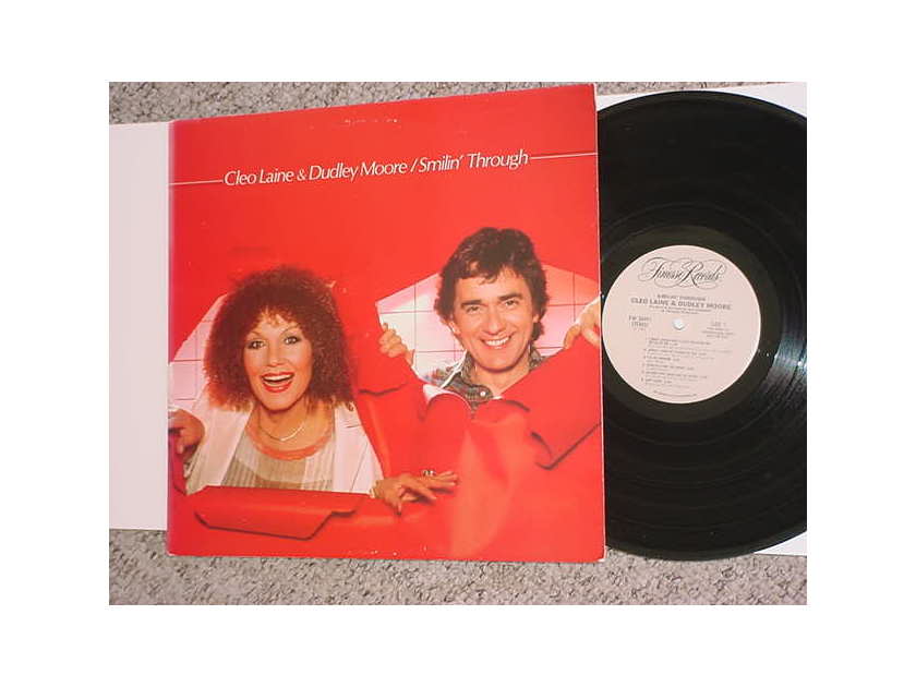Cleo Laine & Dudley Moore lp record - Smilin Through back cover stamped promo