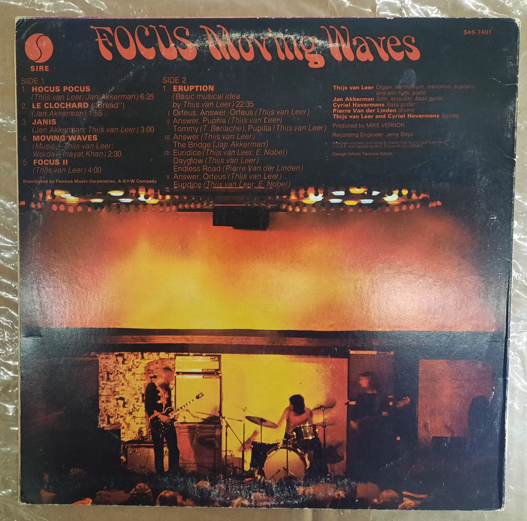 Focus Moving - Waves 1972 EX+ ORIGINAL PROG ROCK VINYL ... 2