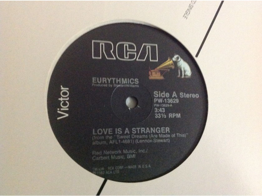 Eurythmics - Love Is A Stranger/Lets Just Close Our Eyes/Monkey RCA Records 12 Inch EP Vinyl  NM