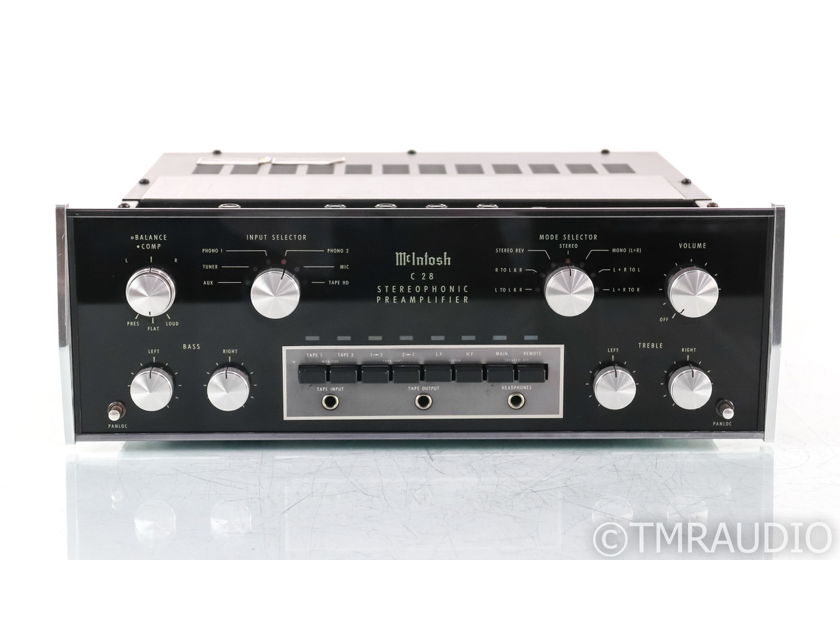 McIntosh C28 Vintage Stereo Preamplifier; C-28; MM Phono (1/0) (33015)