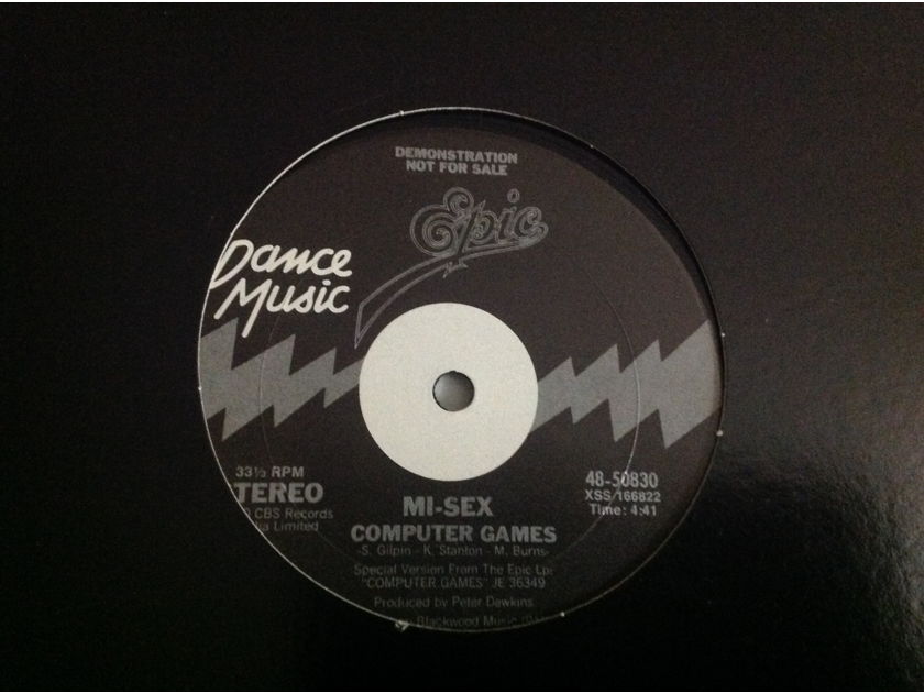 Mi-Sex - Computer Games/Graffiti Crimes Epic Records Promo 12 Inch Single Vinyl NM