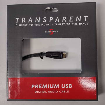 Transparent Premium USB Cable, 1M