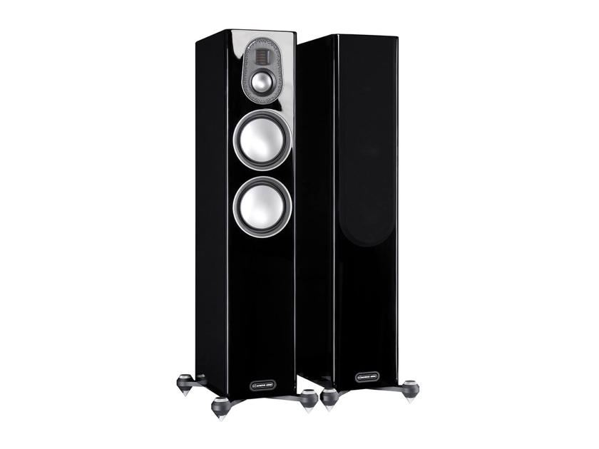 Monitor Audio Gold 200 Floorstanding Speakers in "Piano Gloss Black"