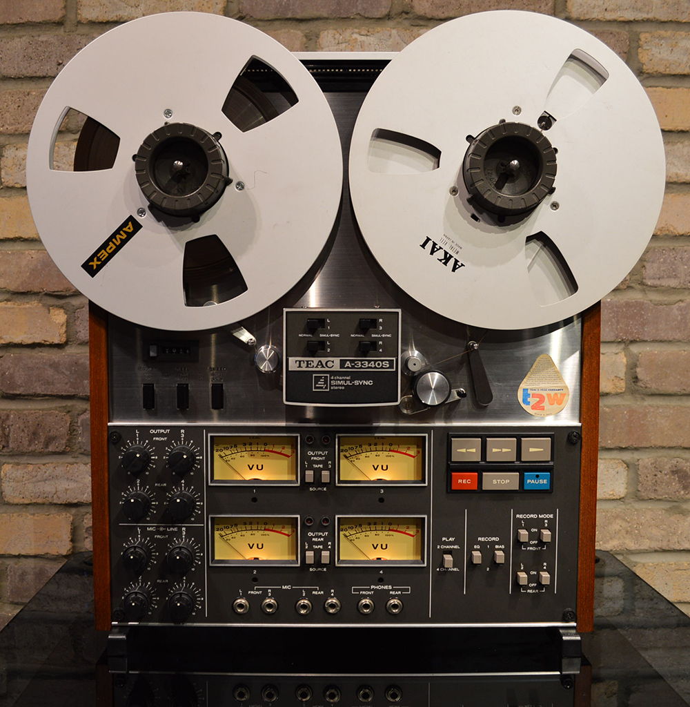 Teac A-3340S 4-Track Pro Reel-to-Reel Tape For Sale
