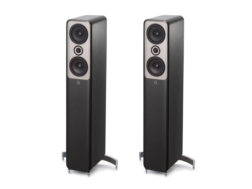 Q Acoustics Concept 50 Floorstanding Speakers; Black Pair (Sealed w/ Warranty) (58451)