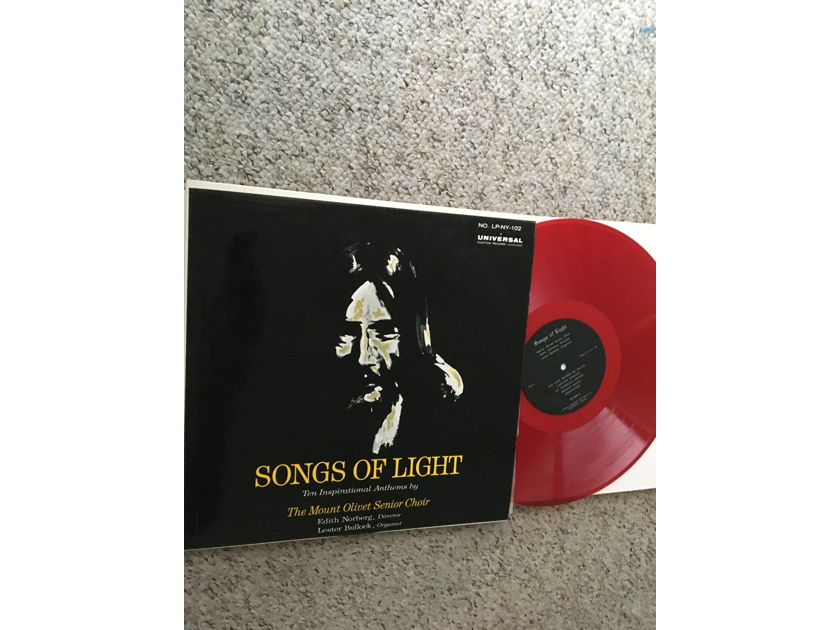 The Mount Olivet Senior Choir  Songs of Light lp record red vinyl