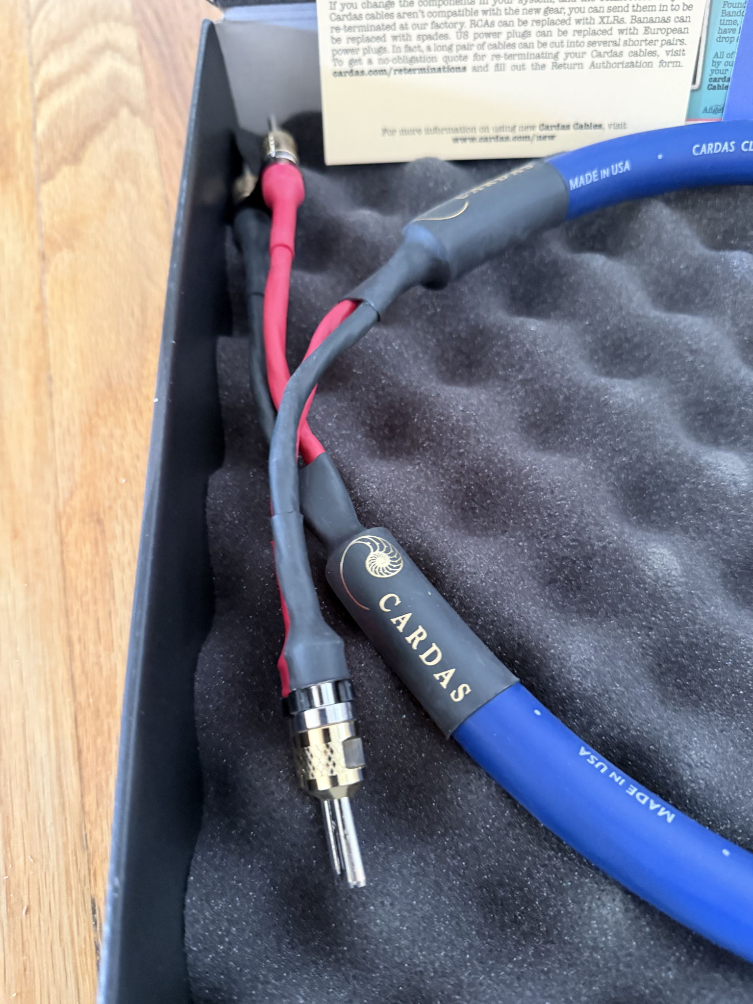 Cardas Audio Clear Sky 4x 1 Meter Single Speaker Cable.... 2