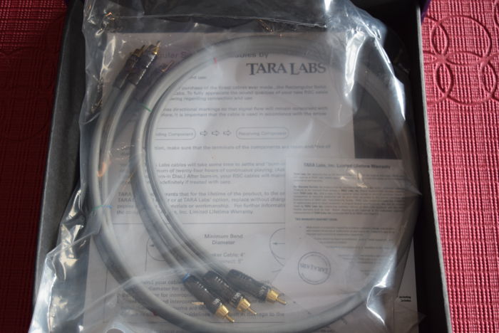 Tara Labs RSC Prime 3 wire interconnect 1 meter