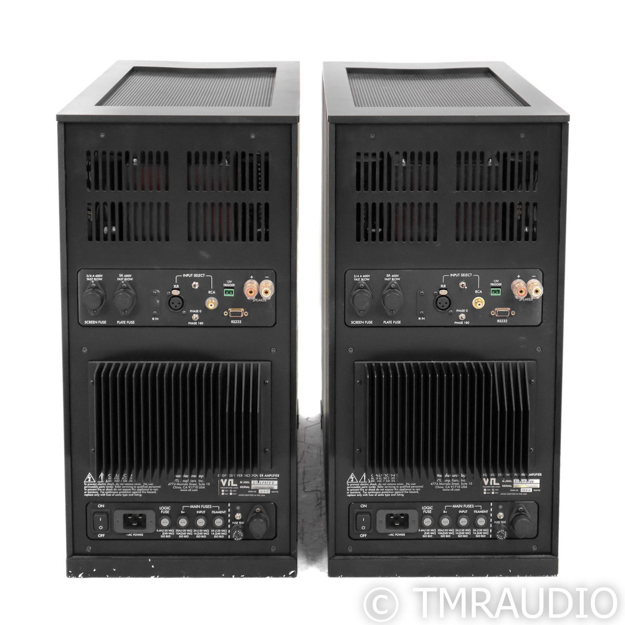 VTL Siegfried Series 1 Tube Monoblock Power Amplifiers;... 6