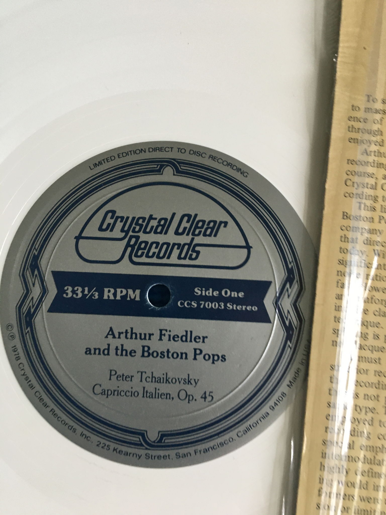 Arthur Fiedler and Boston pops direct to disc White vin... 4