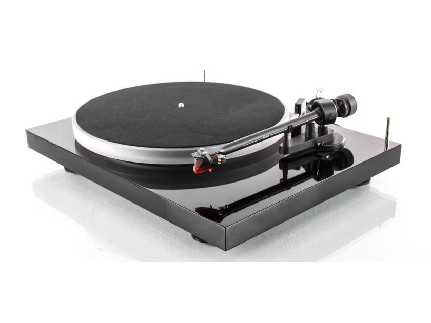 Pro-Ject Debut III Turntable in Piano Black with upgrades; Ortofon 2M Red; Acryl-It Platter