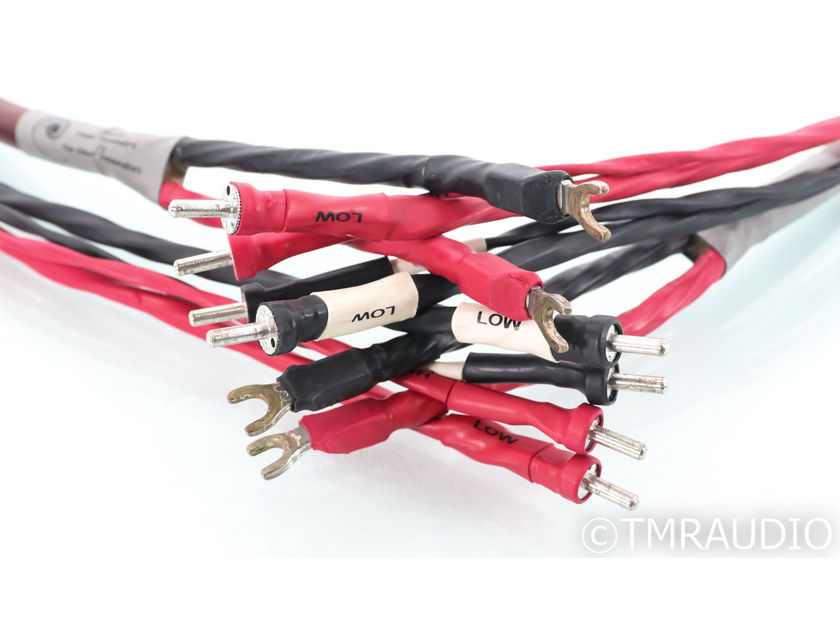 Cardas Golden Cross Bi-Wire Speaker Cables; 2m Pair; Spades to Bi-Wire Bananas (44810)