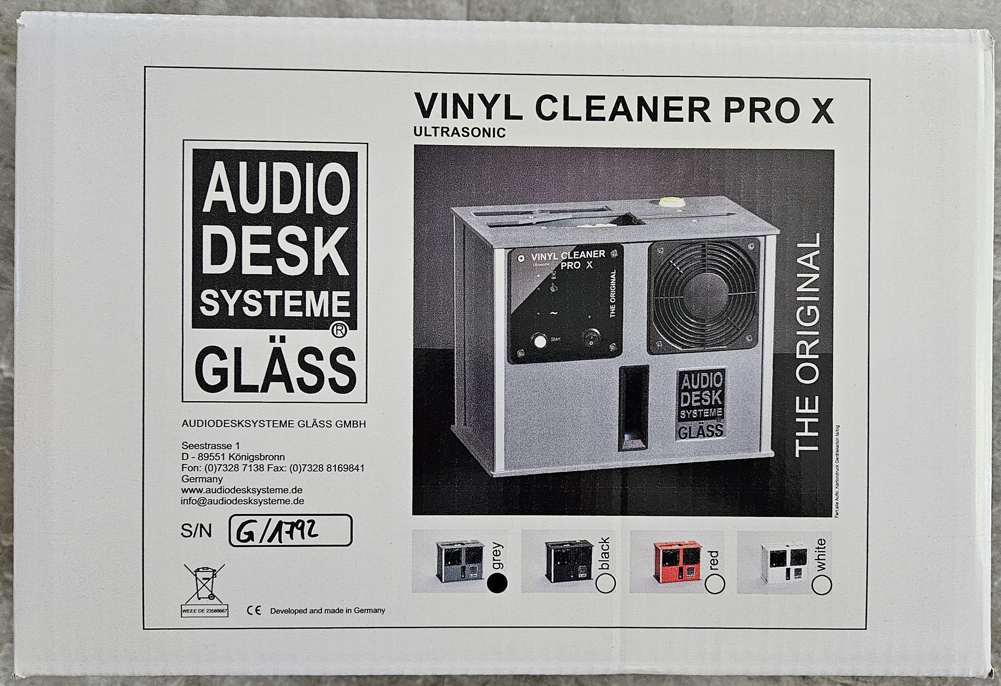 Audio Desk Systeme Vinyl Cleaner Pro X 4
