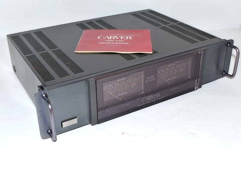 Carver M500t 2CH 200wpc 8Ohms Solid S... For Sale Audiogon