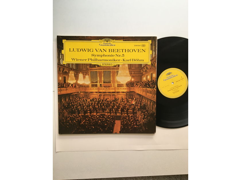 Deutsche Grammophon Beethoven Karl Bohm  Symphonie no5 Wiener philharmonika Lp record