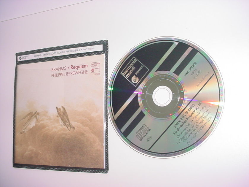BRAHMS Requiem Philippe Herreweghe cd HMC 901608 Harmonia Mundi 1996 Germany