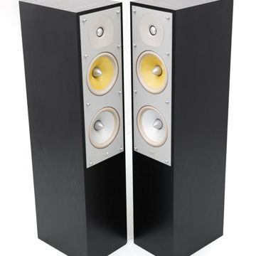 B&W CM4 Floorstanding Speakers; CM-4; Black Oak Pair (4...