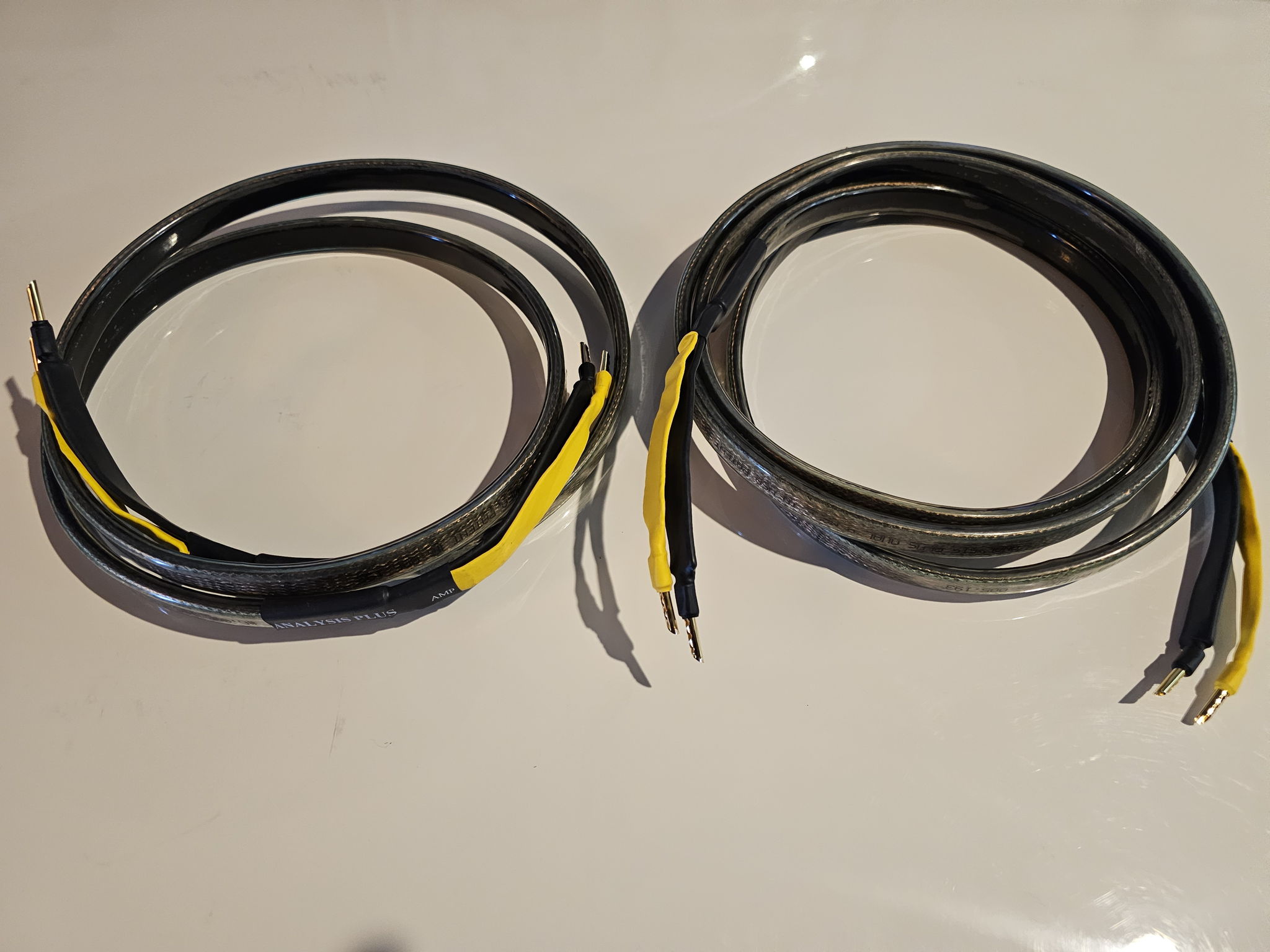 Analysis Plus Inc. Black Mesh Oval 9 Speaker cable pair...