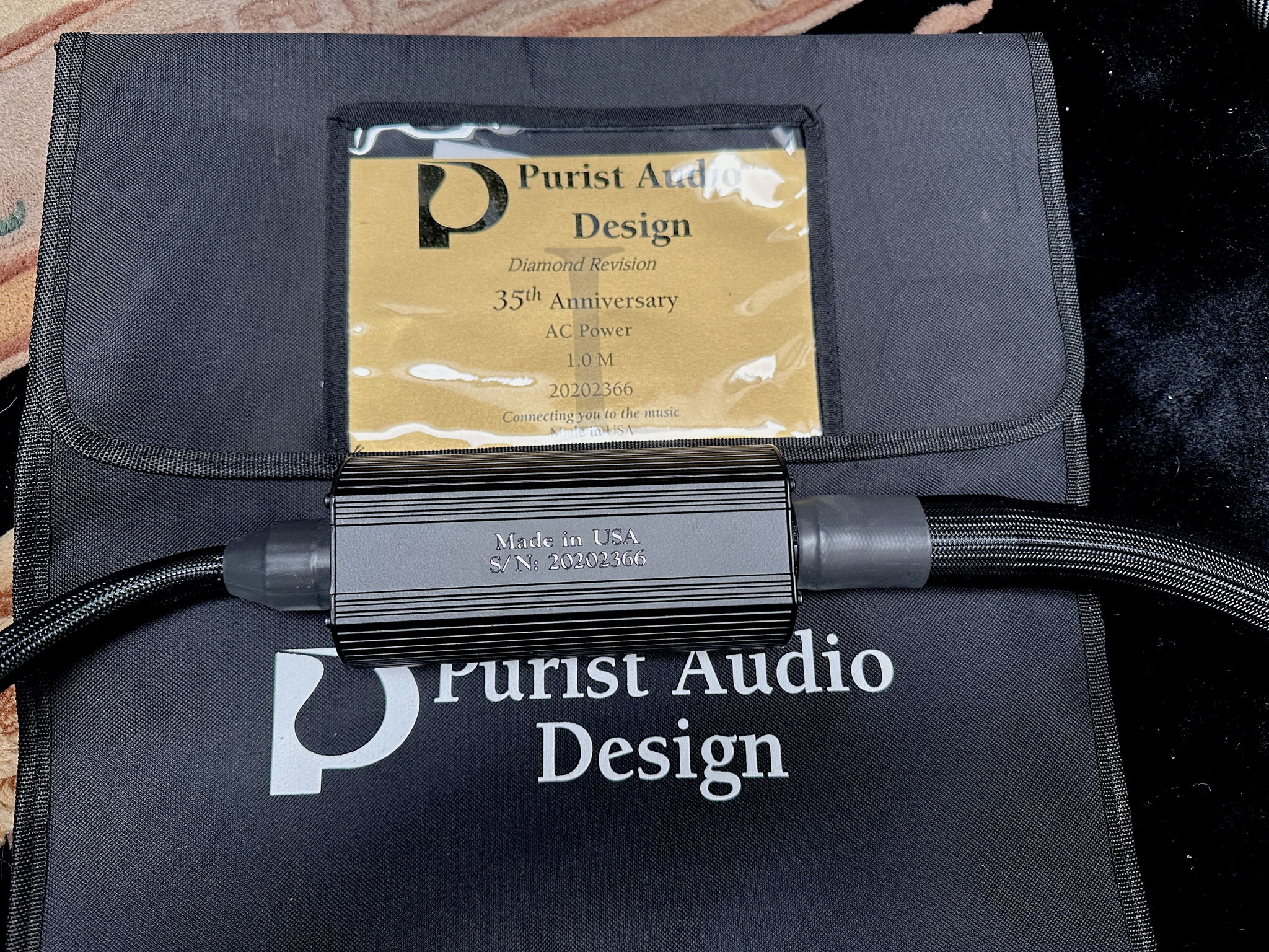 Purist Audio Design 35th Anniversary AC cable 7