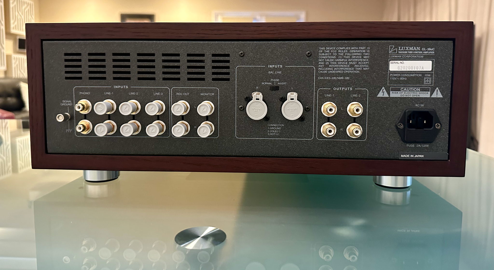 Luxman CL-38uC Vacuum Tube Control Amplifier 3