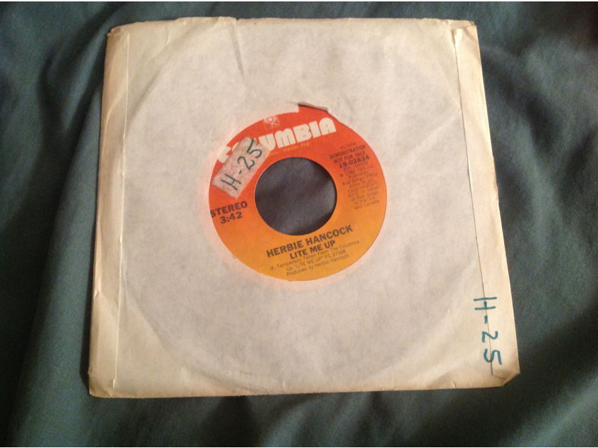 Herbie Hancock  Lite Me Up Columbia Records Promo Single