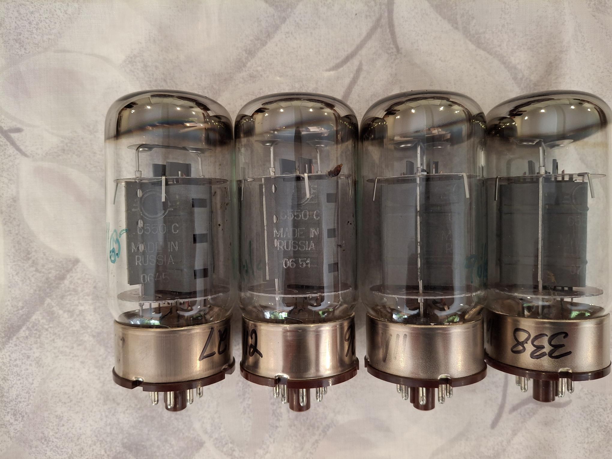 Svetlana Tubes 6550C Winged C - TWO QUADS AVAILABLE 9