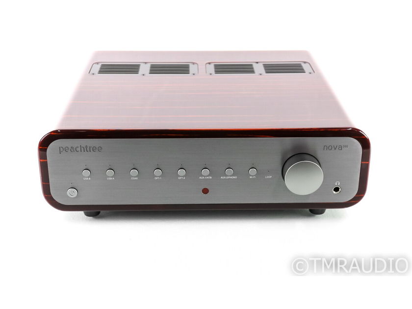 Peachtree Nova 300 Stereo Integrated Amplifier; Gloss Ebony; MM Phono; Remote (27307)