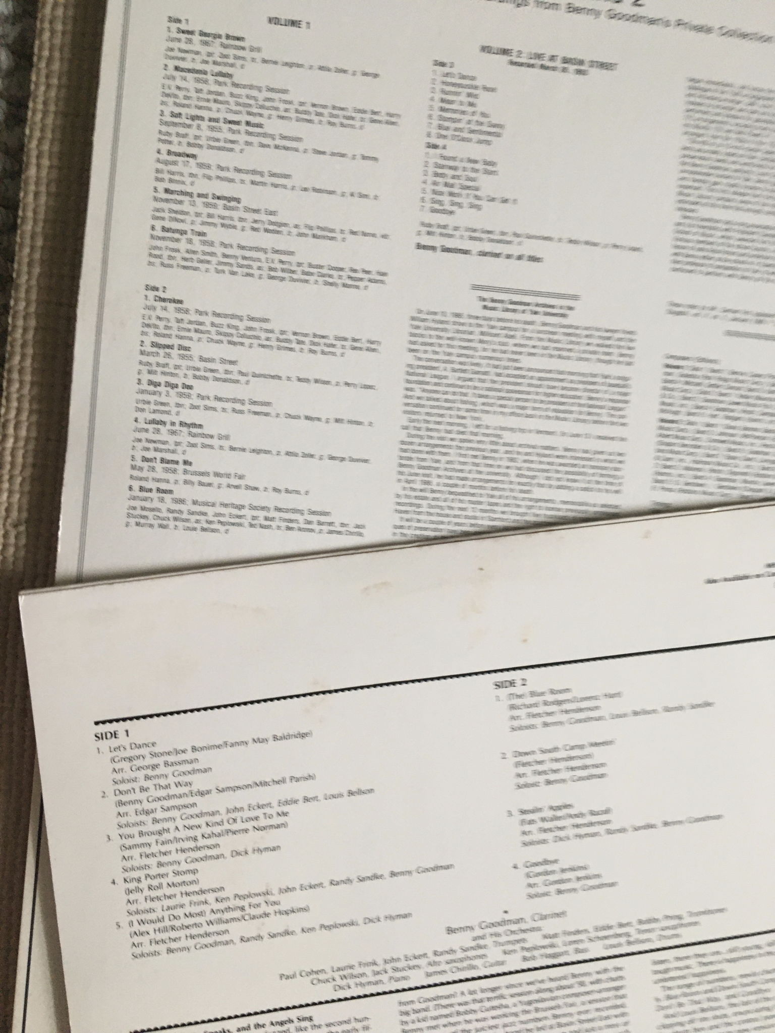 MHS Benny Goodman lot of 4 double Lp records  Plus 1 si... 7