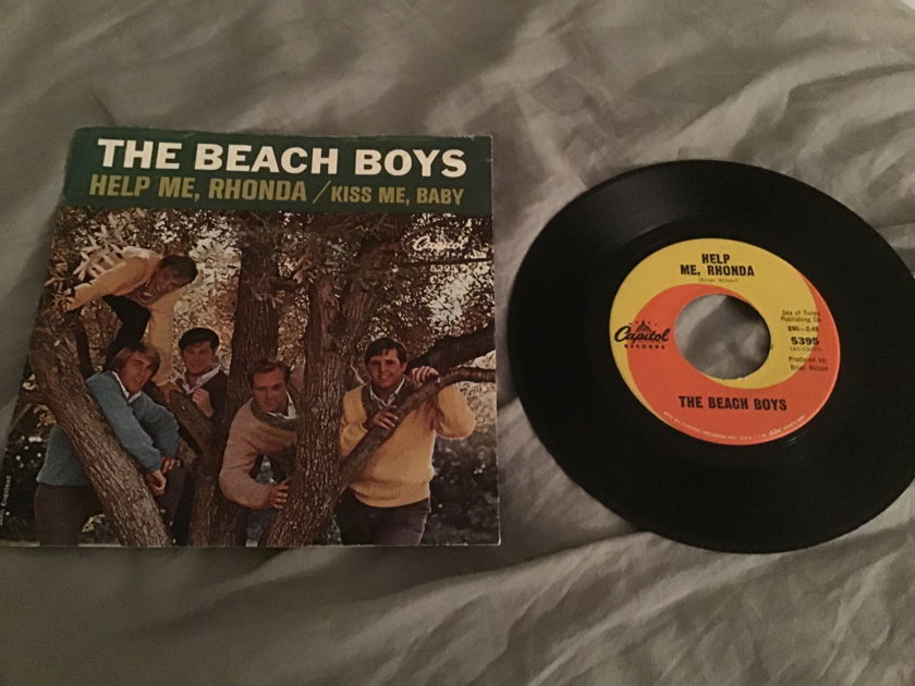 Beach Boys Help Me,Rhonda 45 With Picture Sleeve