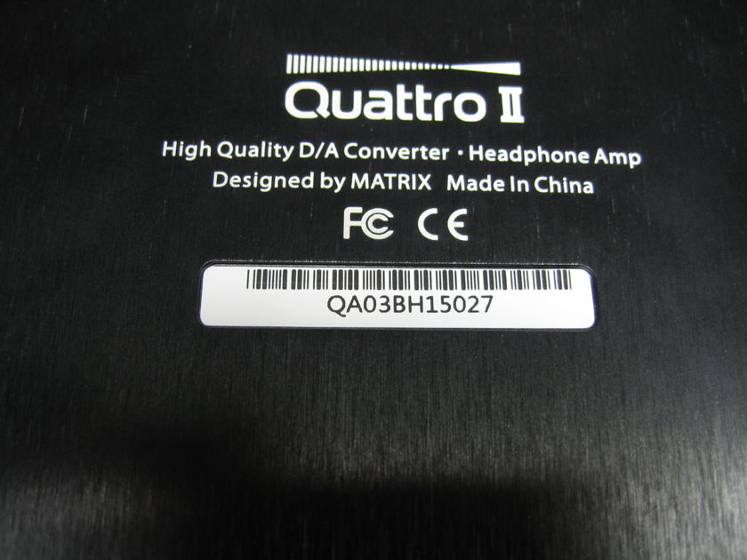Matrix QUATTRO II DSD 32Bit/384kHz DAC Headphone Amplifier 110v to 240v